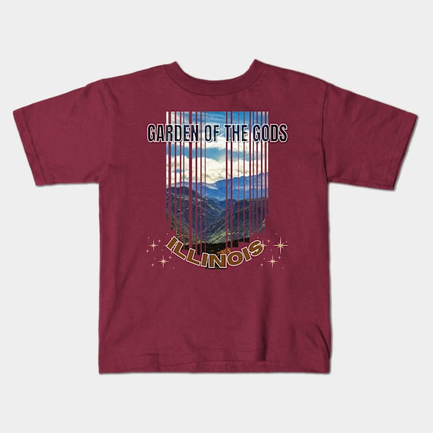 Garden of the gods, Illinois Kids T-Shirt by TeeText